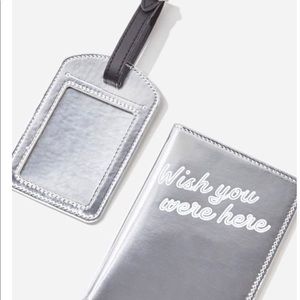 2pc Passport cover with luggage tag